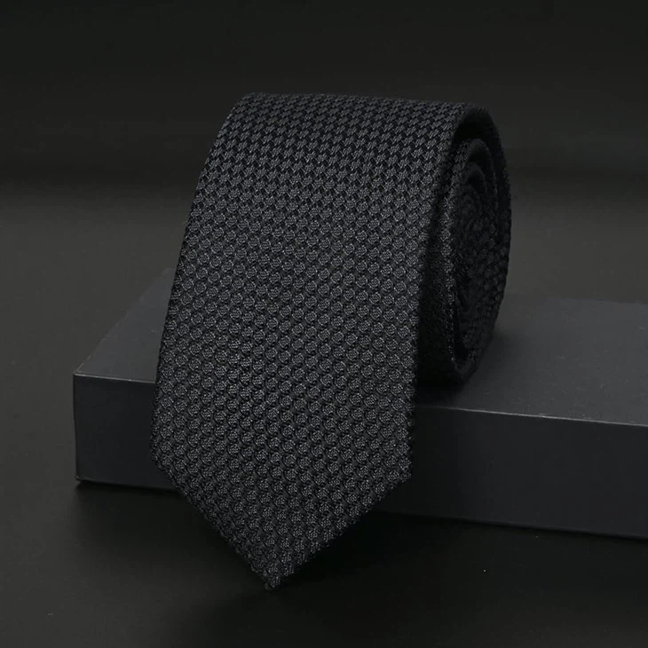 Grey Grenadine Tie