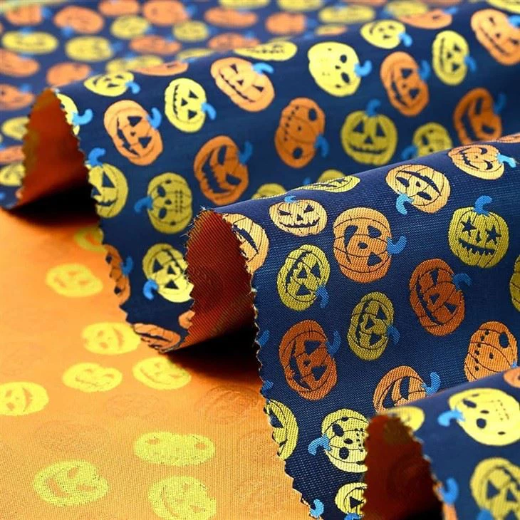 Halloween Pumpkin Tie Fabric